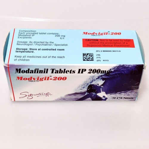 Modafinil gives you more brain power with only 200mg a day