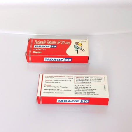 1 Packung Tadacip mit 4 Tabletten Tadalafil 20mg